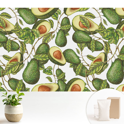 Fototapeta do salonu Awokado i zielone liście natura