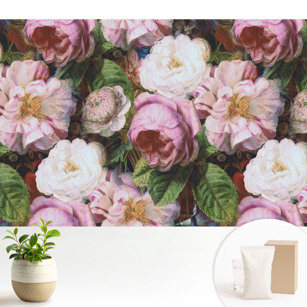 Fototapeta na wymiar do sypialni Kwiaty w klasycznym stylu