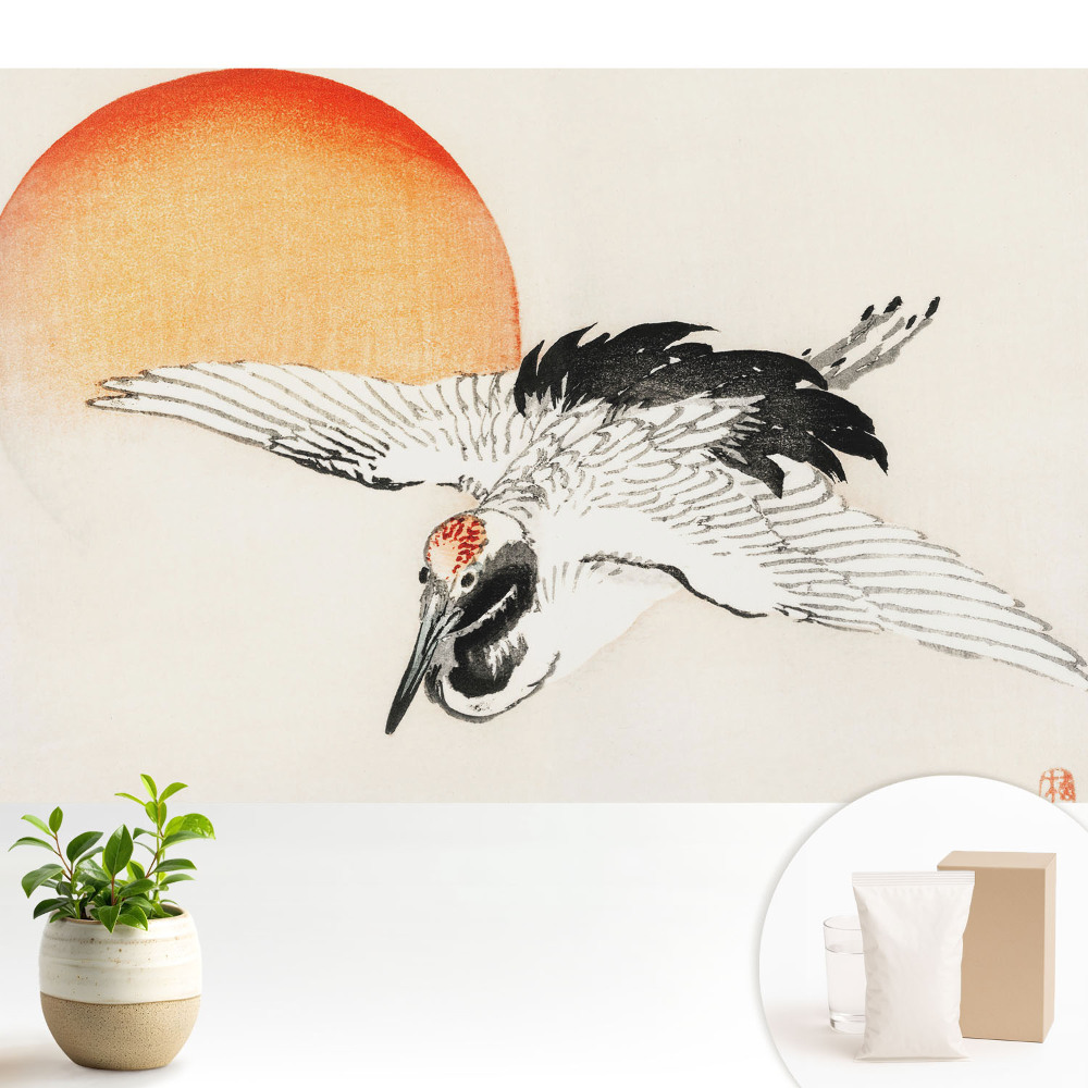 Fototapeta flizelinowa do salonu Subtelny motyw ptaka w locie