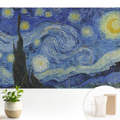 Tapeta fotograficzna flizelinowa Abstrakcyjne gwiazdy i wirujące chmury