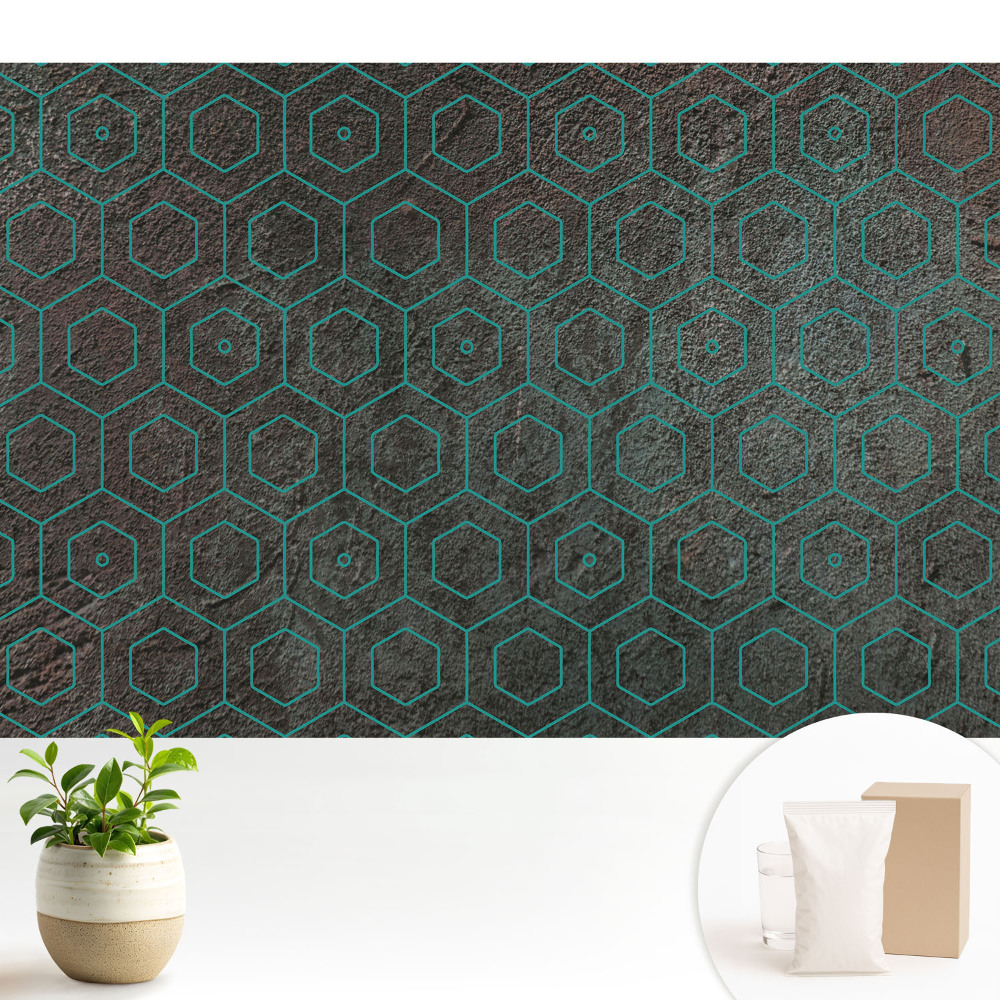 Nowoczesna fototapeta na wymiar Sześciokątne wzory nowoczesny styl