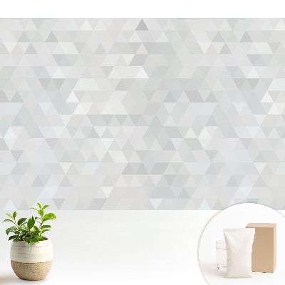 Fototapeta do salonu Geometryczne trójkąty w szarościach