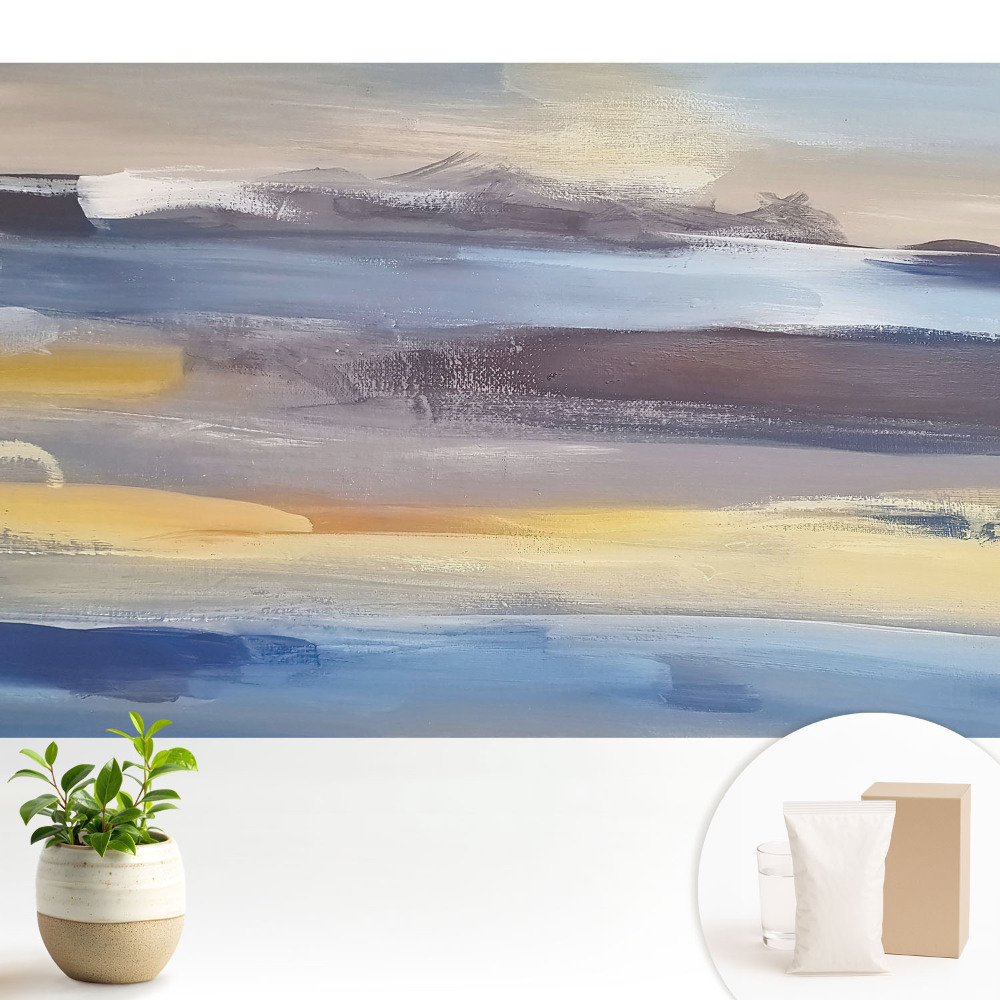 Fototapeta z nadrukiem na flizelinie Abstrakcyjny pejzaż w delikatnych barwach