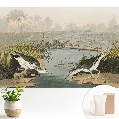 Tapeta fotograficzna flizelinowa Ptaki nad jeziorem harmonia natury