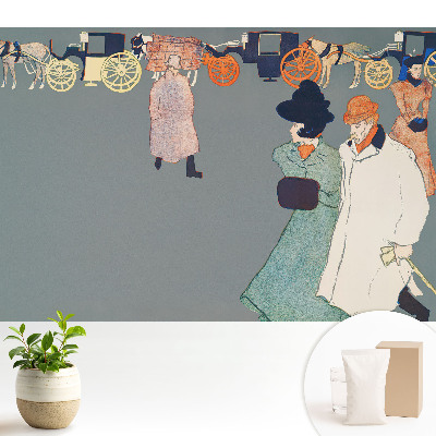 Fototapeta z nadrukiem na flizelinie Styl retro ilustracyjny nostalgia