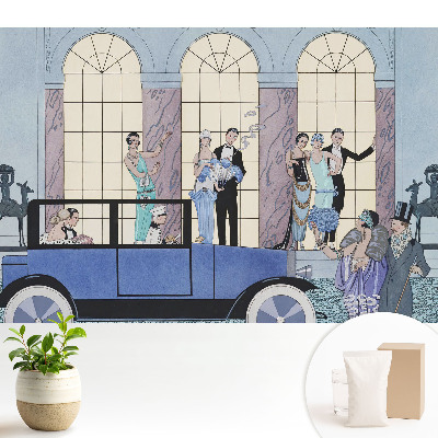 Fototapeta do salonu Stylowe stroje lat 20. eleganckie postacie