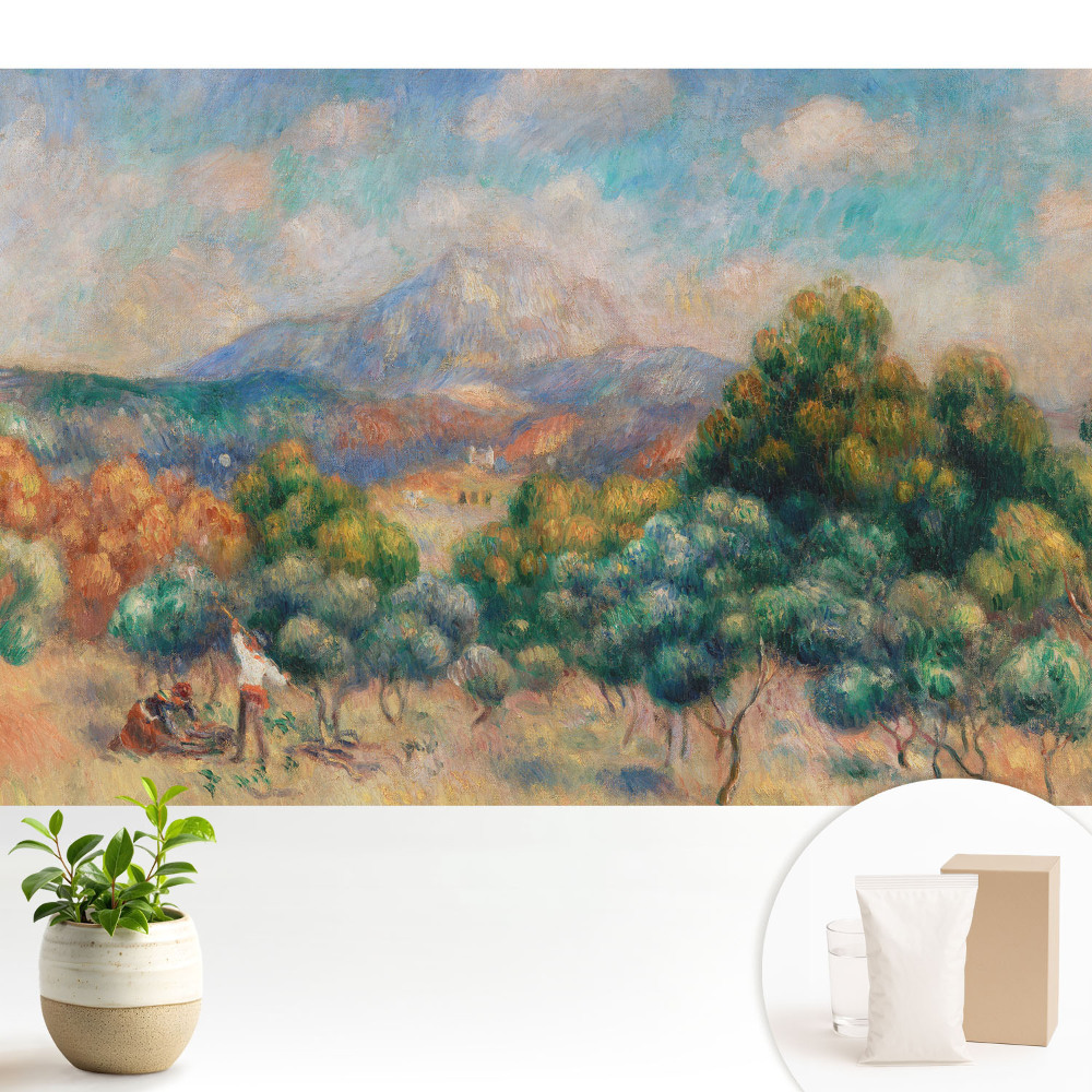 Tapeta fotograficzna flizelinowa Kolorowy krajobraz z górami natura