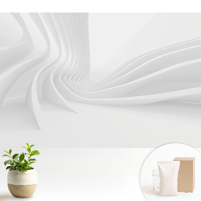 Fototapeta na wymiar do sypialni Nowoczesne białe linie w ruchu