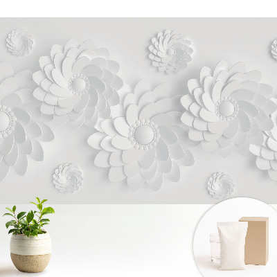 Tapeta fotograficzna flizelinowa Kwiatowe spirale w nowoczesnym stylu