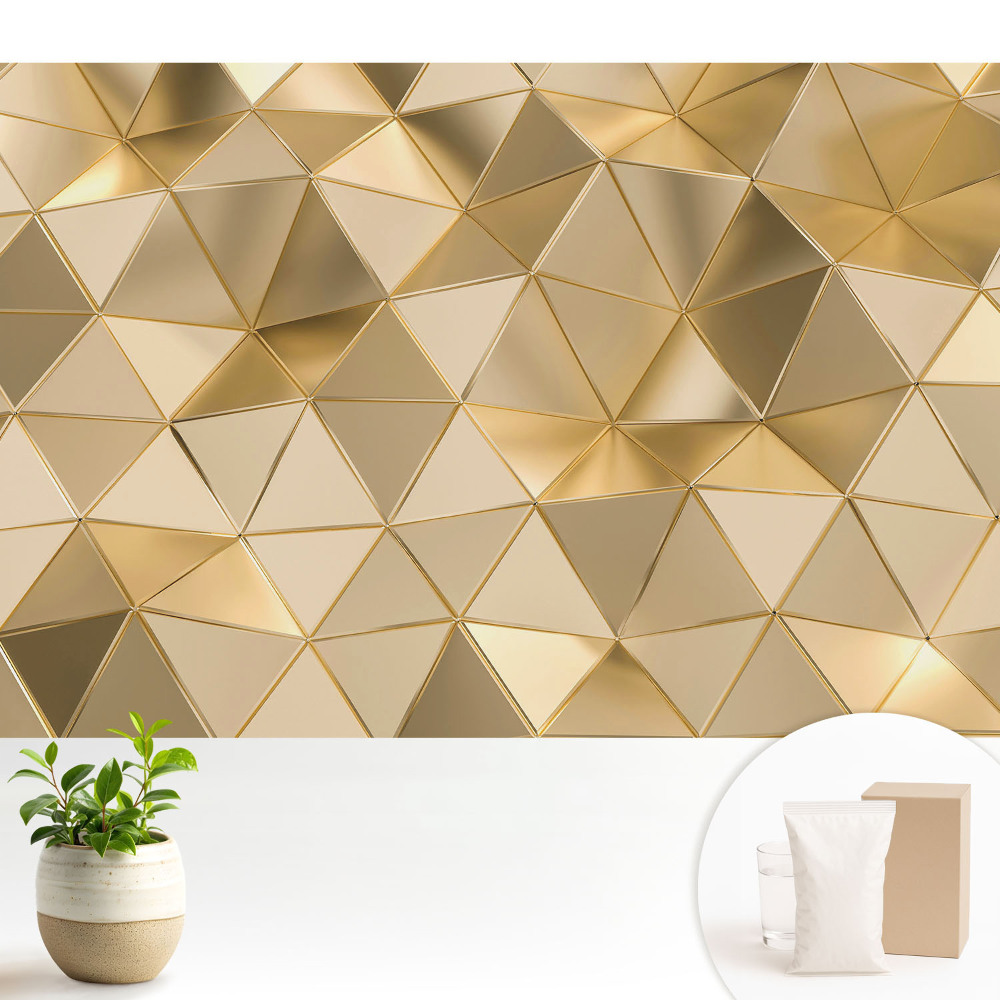 Nowoczesna fototapeta na wymiar Geometryczne trójkąty nowoczesna elegancja