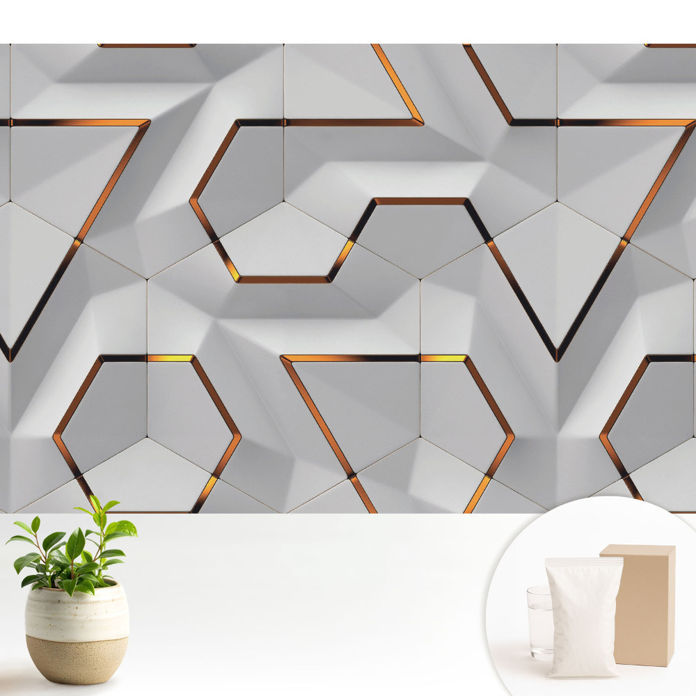 Fototapeta na wymiar do sypialni Nowoczesna geometryczna aranżacja przestrzenna