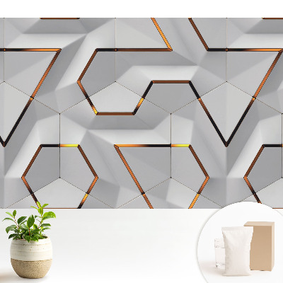 Fototapeta na wymiar do sypialni Nowoczesna geometryczna aranżacja przestrzenna