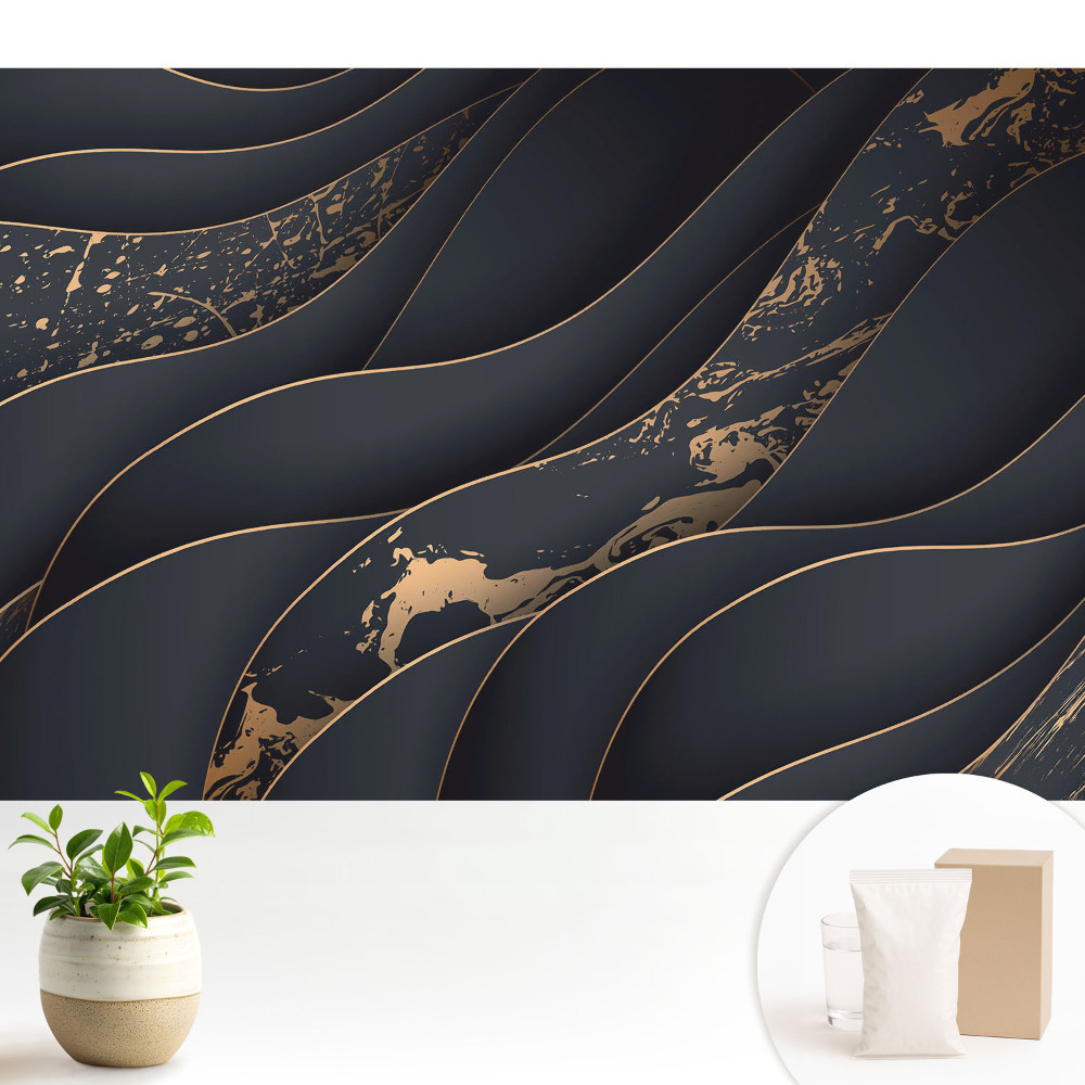 Fototapeta z nadrukiem na flizelinie Organiczne wzory dynamiczny kontrast i harmonia