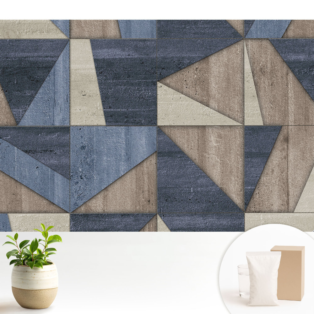 Fototapeta do salonu Geometryczna mozaika w odcieniach ziemi