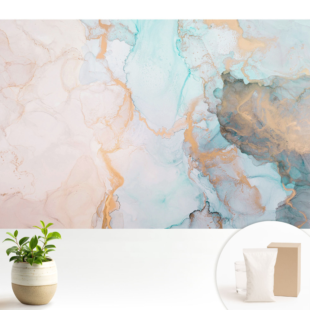 Fototapeta do salonu Barwy nieba i ziemi w płynnej abstrakcji