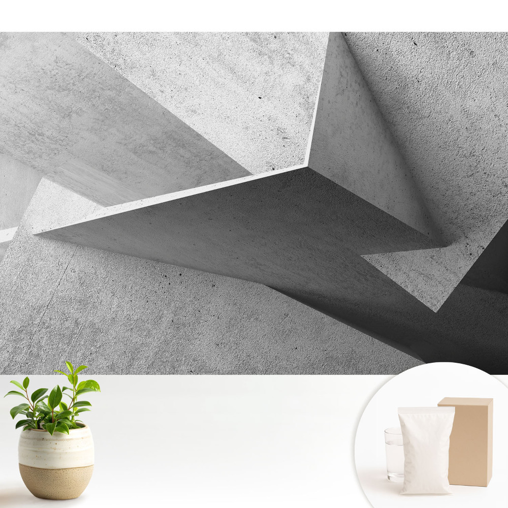 Tapeta fotograficzna flizelinowa Surowe formy przestrzenne w stylu minimalistycznym