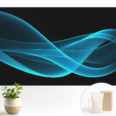 Fototapeta flizelinowa do salonu Abstrakcyjne niebieskie fale