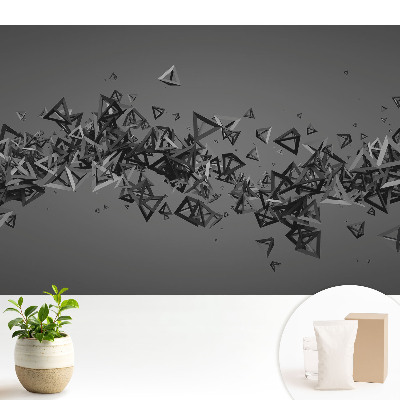 Fototapeta z nadrukiem na flizelinie Trójwymiarowe trójkąty chaos