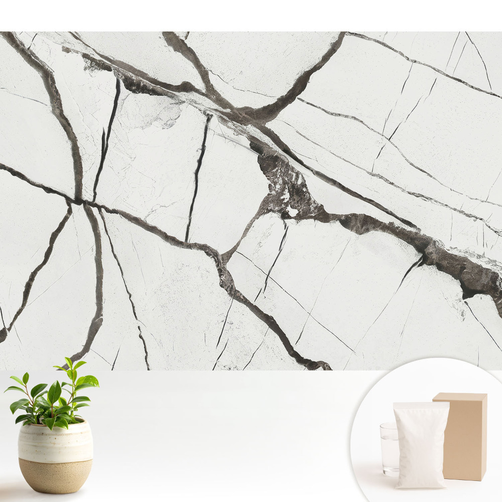 Tapeta fotograficzna flizelinowa Marmur ciemne żyły wzór geometryczny