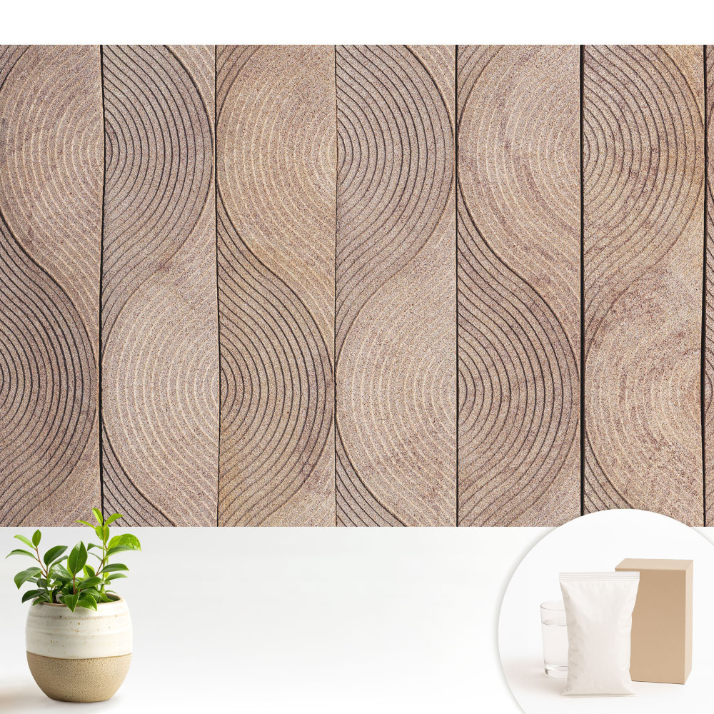 Fototapeta do salonu Geometryczne linie fale natura