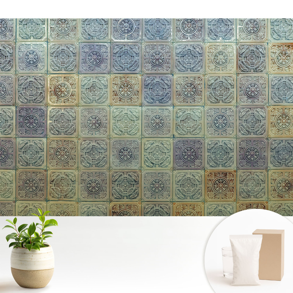 Fototapeta na wymiar do sypialni Eleganckie kafle z geometrycznym wzorem