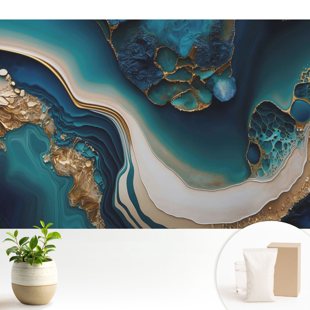 Fototapeta flizelinowa do salonu Fale koloru abstrakcyjna elegancja harmonii