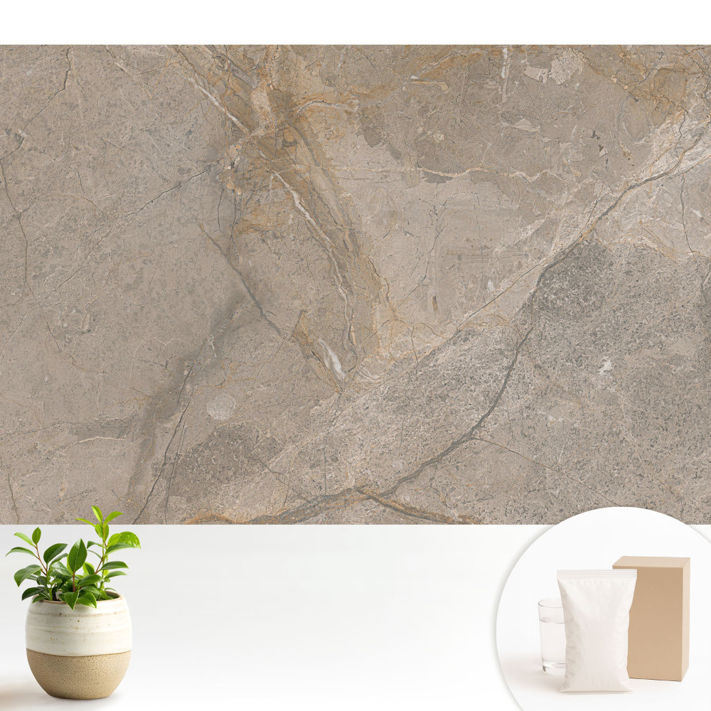 Tapeta fotograficzna flizelinowa Kamień z beżowymi i szarymi wzorami