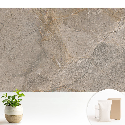 Tapeta fotograficzna flizelinowa Kamień z beżowymi i szarymi wzorami