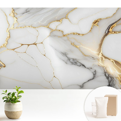 Fototapeta Stylowy marmur z żółtymi akcentami