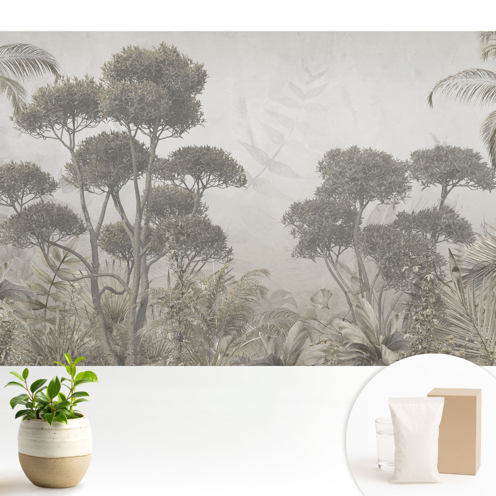 Fototapeta z nadrukiem na flizelinie Egzotyczny las rustykalna harmonia przyrody