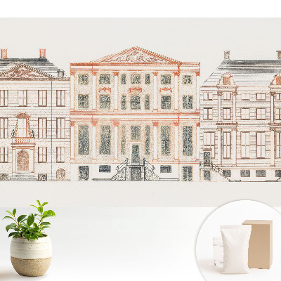 Fototapeta z motywem klasycznych fasad architektonicznych