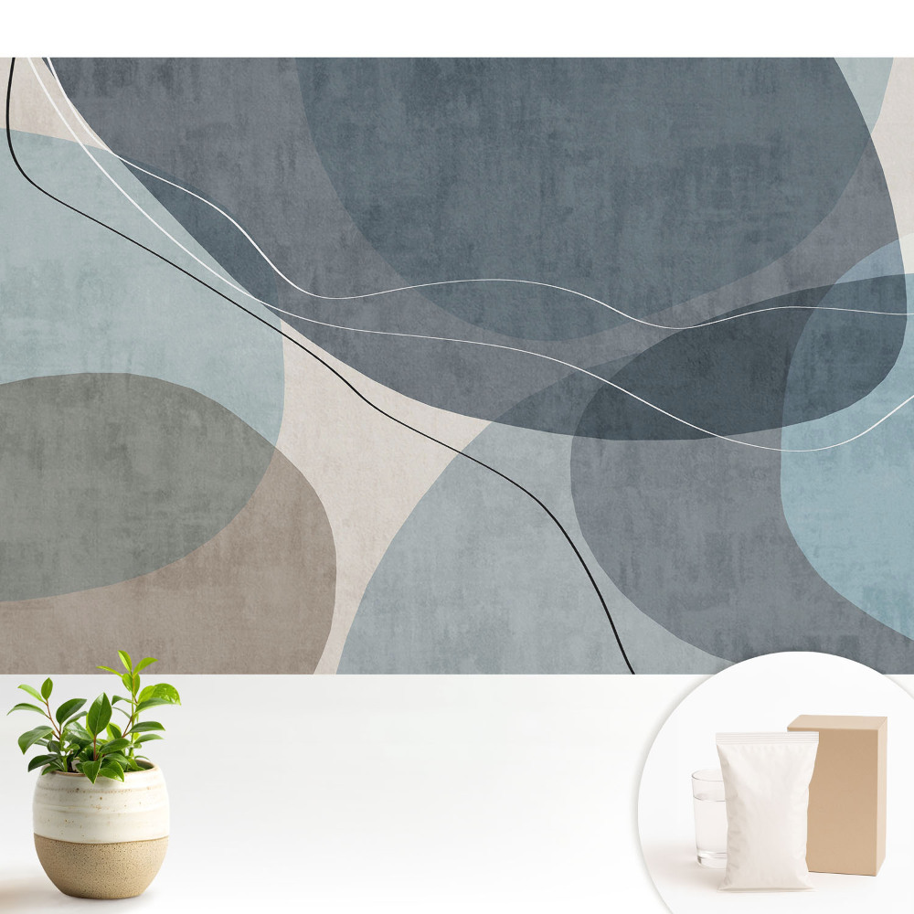 Fototapeta z nadrukiem na flizelinie Abstrakcyjne kształty spokojny klimat