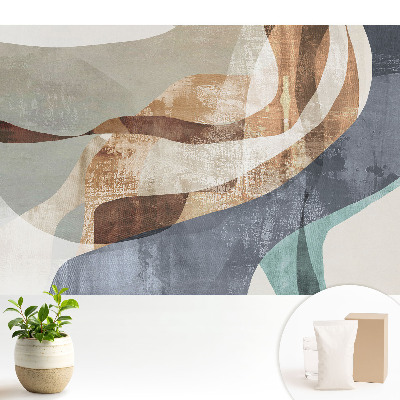 Tapeta fotograficzna flizelinowa Kolorowe falujące formy abstrakcyjne