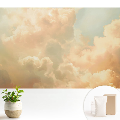 Tapeta fotograficzna flizelinowa Pastelowe chmury marzenia spokój