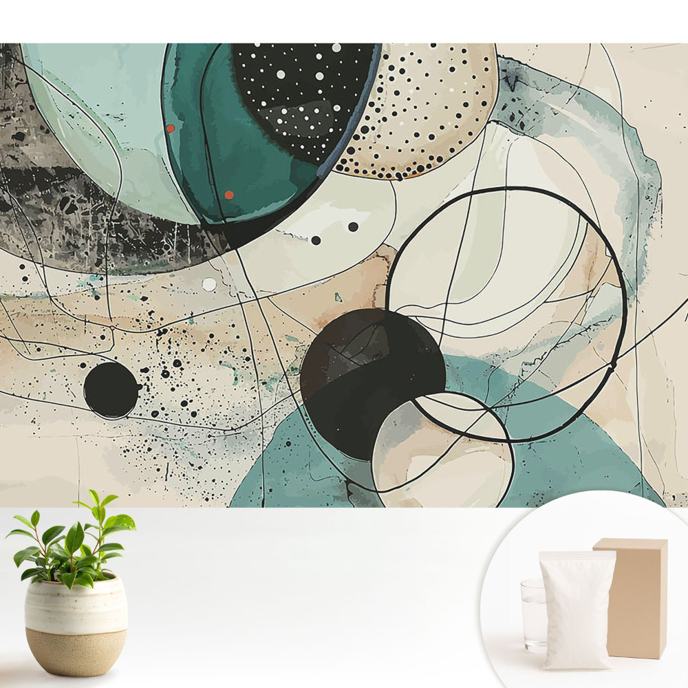 Tapeta fotograficzna flizelinowa Abstrakcyjna geometryczna kompozycja