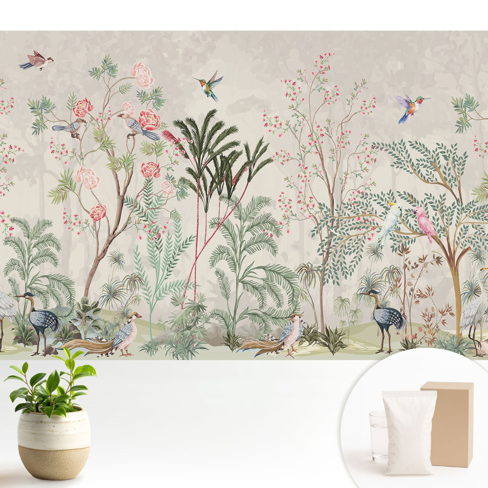 Fototapeta do salonu Egzotyczny ogród klasyczny romantyzm