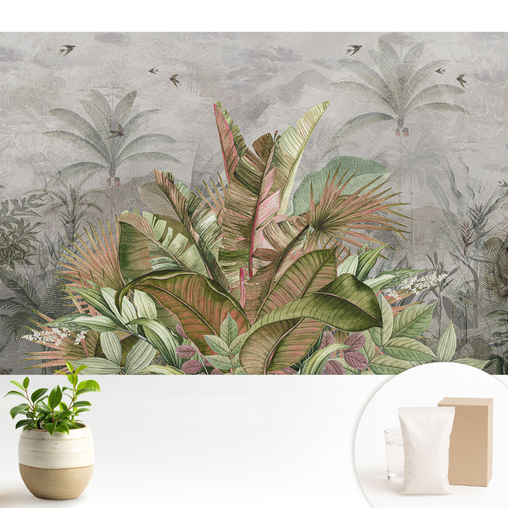 Fototapeta Tropikalne liście vintage