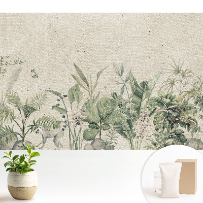 Fototapeta na wymiar do sypialni Egzotyczna flora i fauna