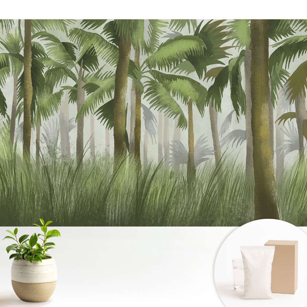 Tapeta fotograficzna flizelinowa Egzotyczna roślinność tropikalna