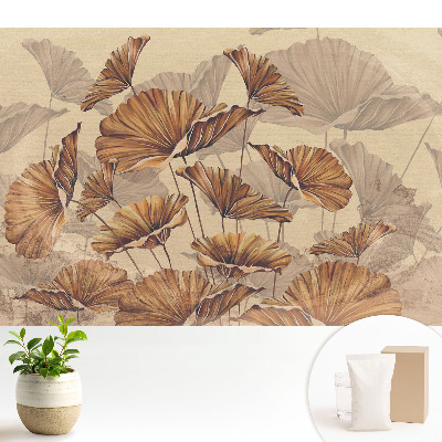Tapeta fotograficzna flizelinowa Rustykalne liście w ciepłych barwach