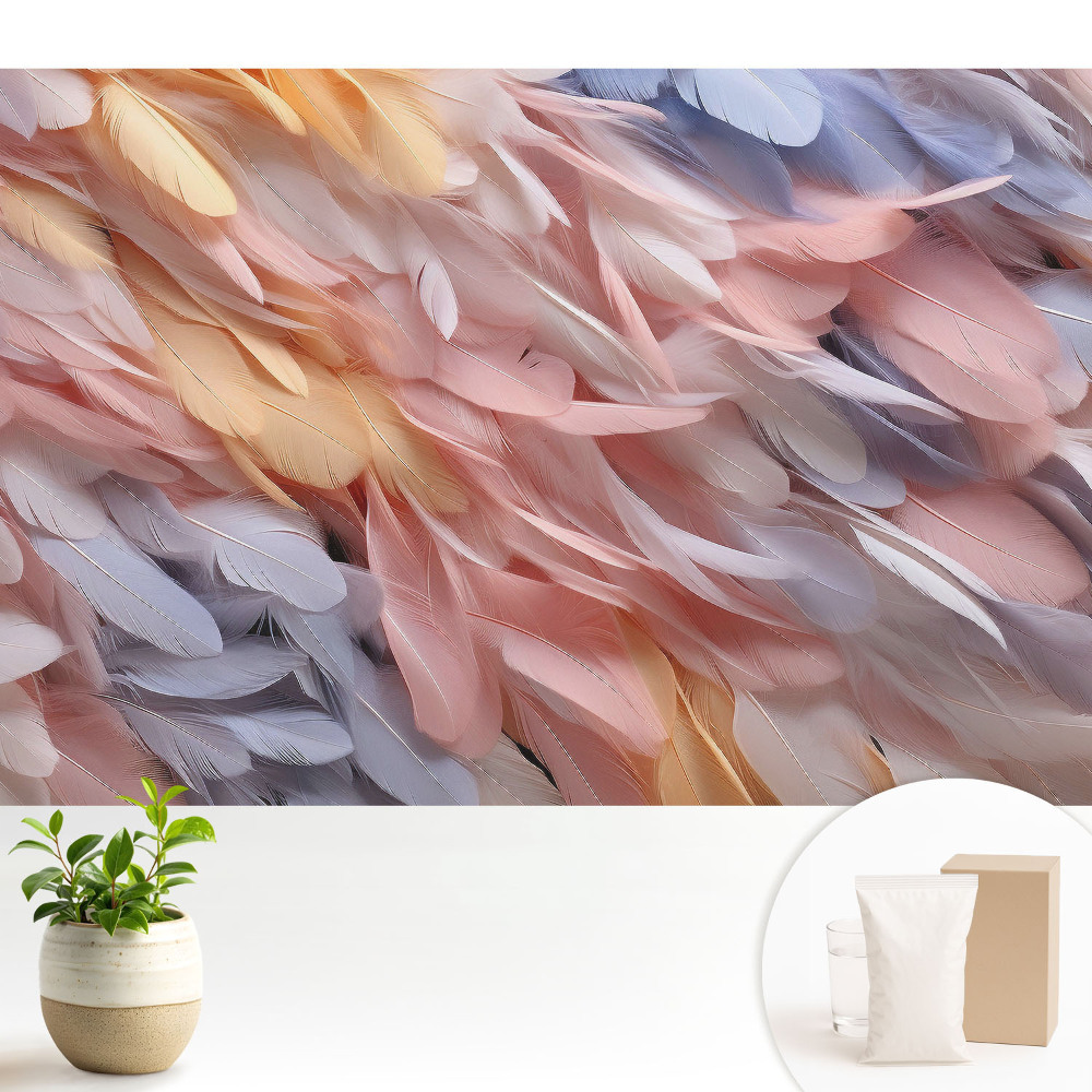 Fototapeta Pastelowe pióra lekkość