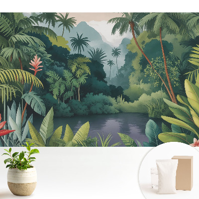 Fototapeta do salonu Tropikalna dżungla relaksująca harmonii