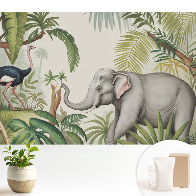 Fototapeta na wymiar do sypialni Egzotyka natury w klasycznym stylu