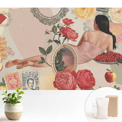 Fototapeta z nadrukiem na flizelinie Romantyczna kompozycja kwiatowa