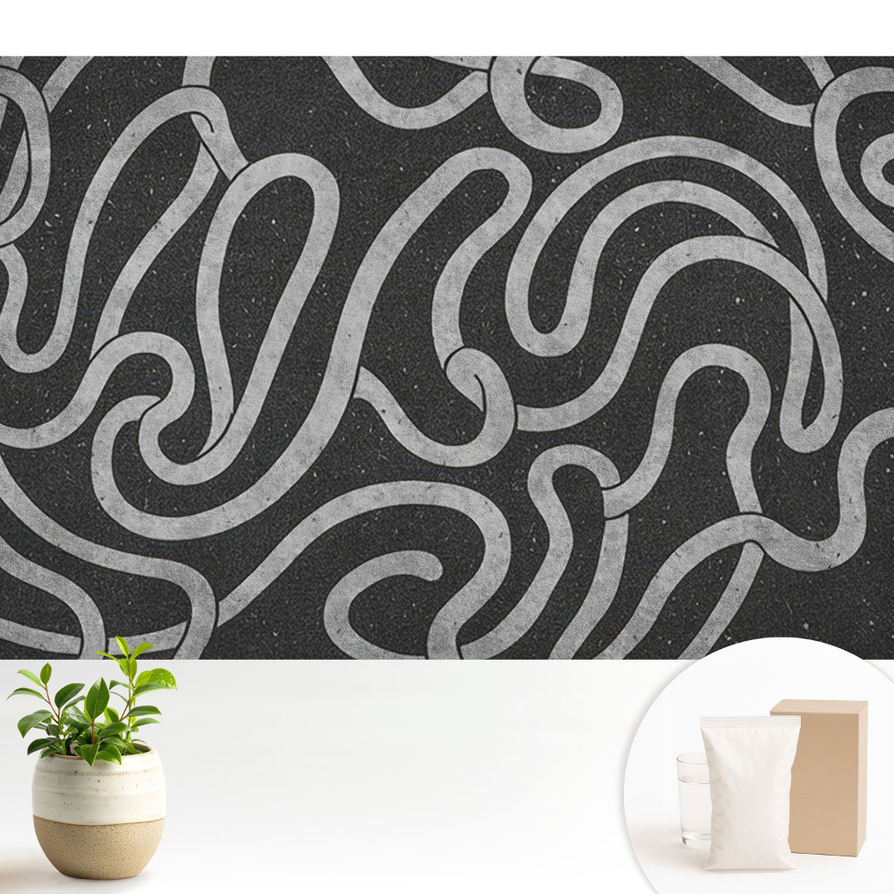 Fototapeta na wymiar do sypialni Faliste linie i abstrakcyjne kształty