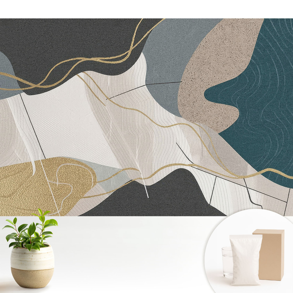 Fototapeta na wymiar do sypialni Abstrakcyjny wzór geometryczny w stonowanych barwach