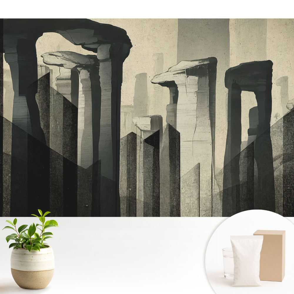 Fototapeta Monumentalne kolumny symetryczne kompozycyjne