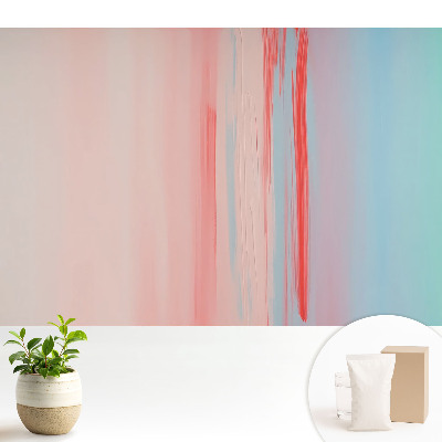 Fototapeta do salonu Pastelowe przejścia i czerwień