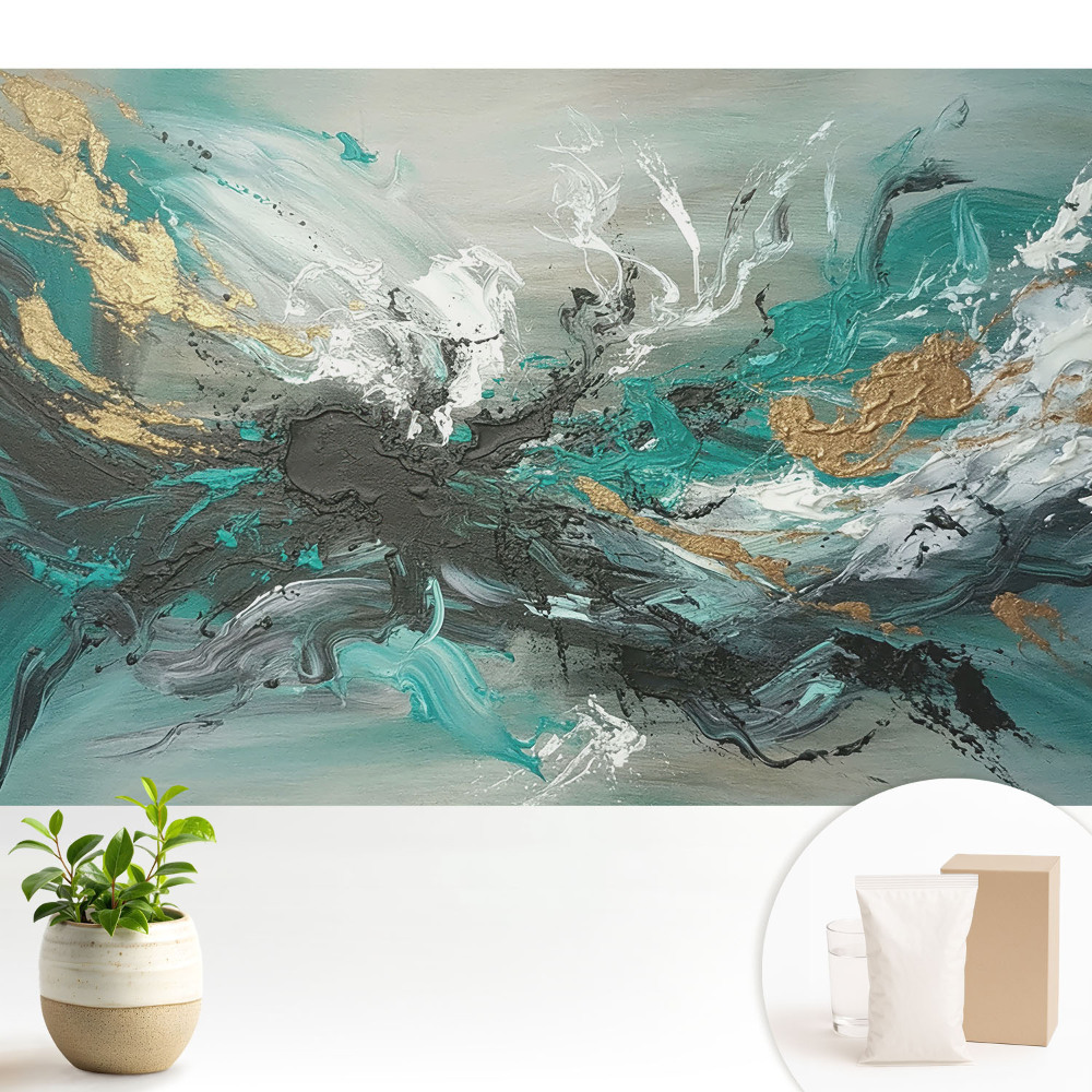 Fototapeta z nadrukiem na flizelinie Abstrakcyjna kompozycja barw pełna energii