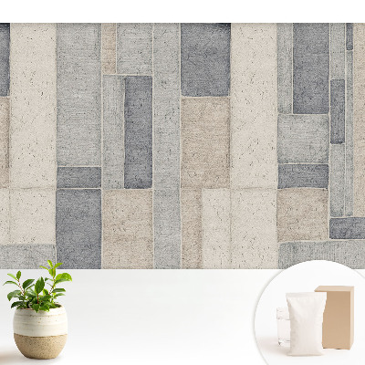 Fototapeta na wymiar do sypialni Prostokąty w odcieniach beżu i szarości